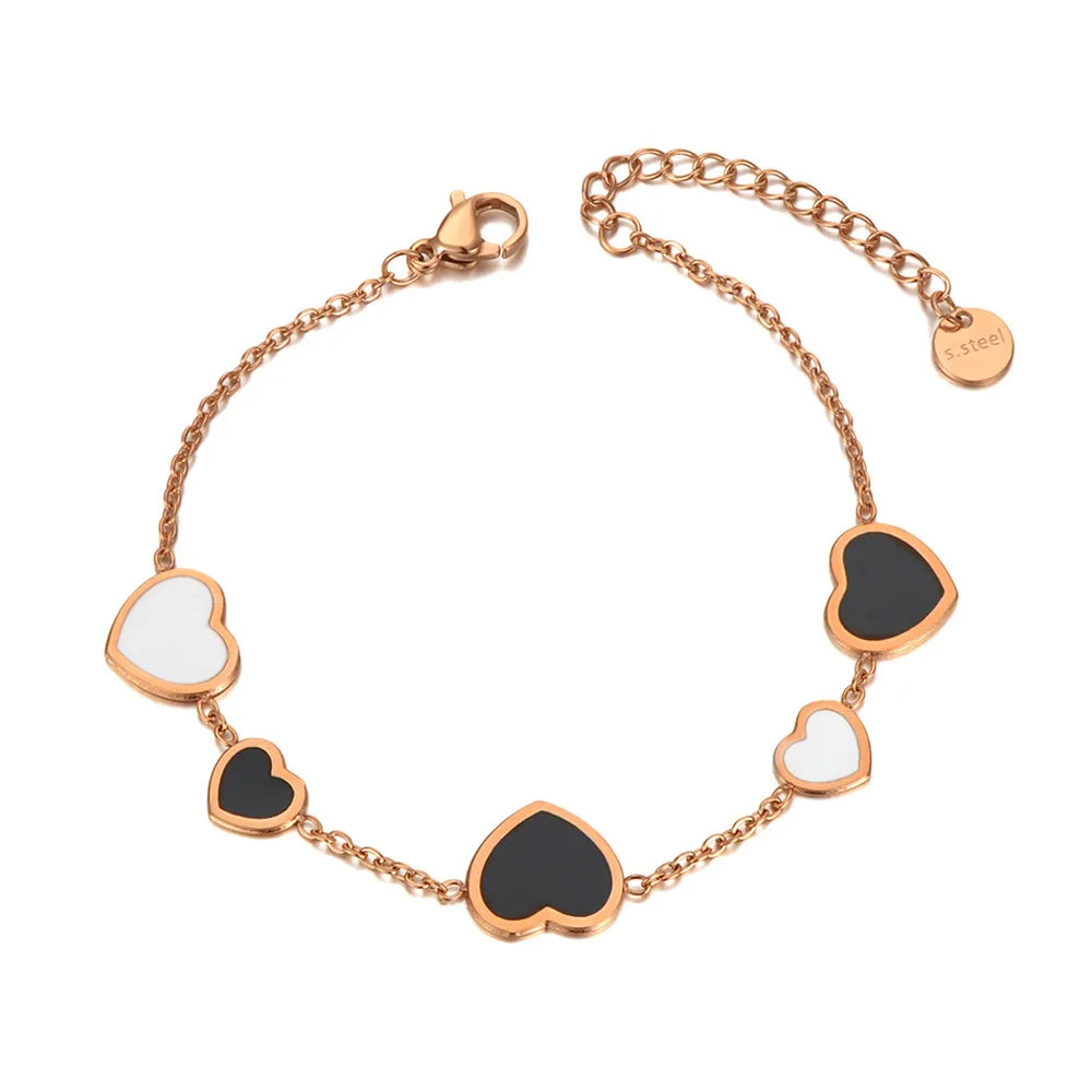 Pulsera de corazones Amore