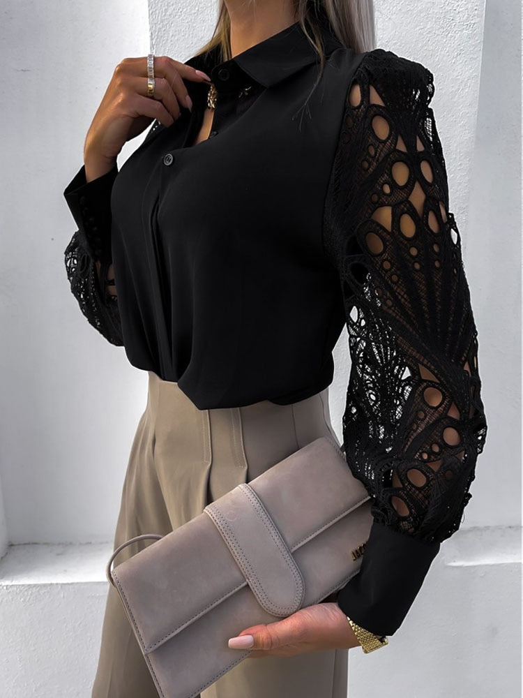 Hollow Out Blouse